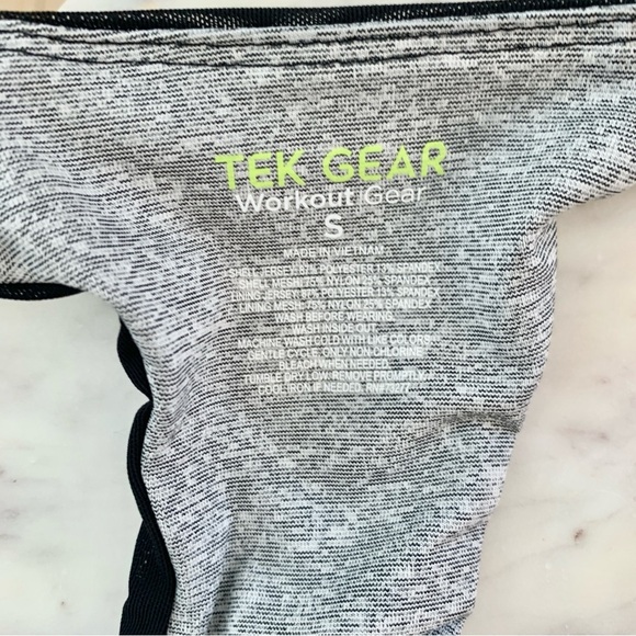 TEK GEAR Front Close Racer Back Sports Bra Heather Grey S - Picture 7 of 8